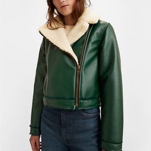 Levi’s Sherpa leather jacket size XS